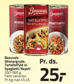 Fleggaard Beauvais (dåsevarer) tilbud