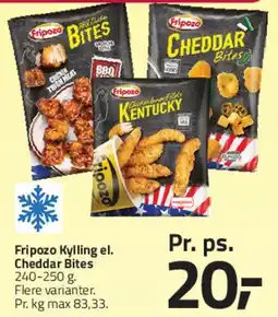 Fleggaard Fripozo Kylling / Cheddar Bites tilbud