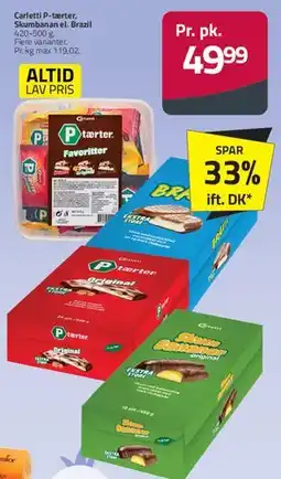 Fleggaard Carletti P-tærter / Skumbanan / Brazil tilbud