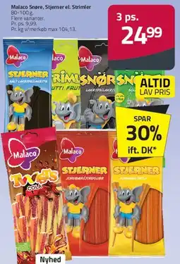 Fleggaard Malaco Snør, Stjerner el. Strimler tilbud