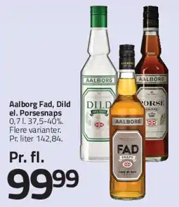 Fleggaard Aalborg (Fad / Dild / Porsesnaps) tilbud