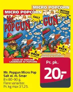 Fleggaard Mr. Popgun Micro Pop (Micro Popcorn) tilbud