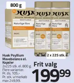 Fleggaard HUSK Psyllium (Mavebalance) tilbud