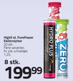 Fleggaard High5 / PurePower elektrolytter tilbud