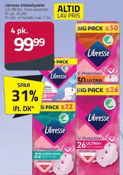 Fleggaard Libresse Dobbeltpakke / Big Pack tilbud