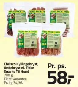 Fleggaard Kyllingebryst / Andebryst / Fiskesnacks tilbud