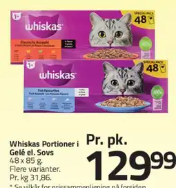Fleggaard Whiskas Portioner tilbud
