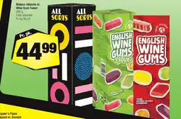Calle Malaco Allsorts & English Wine Gums Tower tilbud