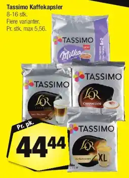 Calle Tassimo kaffekapsler 8-16 stk. tilbud