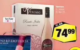 Calle Verosso Rosato Italia 3 L tilbud