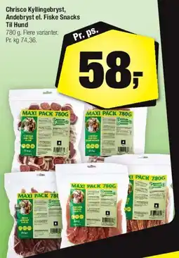 Calle Chrisco Kyllingebryst / Andebryst / Fiske Snacks tilbud