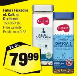 Calle Futura Fiskolie / Kalk m. D-vitamin tilbud