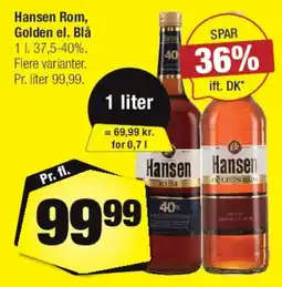 Calle Hansen Rom (Golden & Blå) tilbud