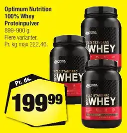 Calle Optimum Nutrition 100% Whey tilbud