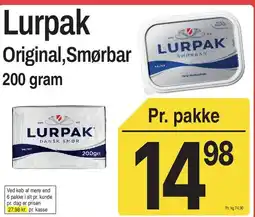 ABC Lavpris Lurpak Original, Smørbar tilbud