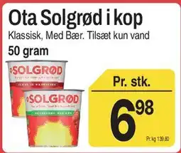 ABC Lavpris Ota Solgrød i kop tilbud