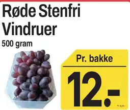 ABC Lavpris Røde Stenfri Vindruer tilbud