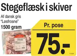 ABC Lavpris Stegeflæsk i skiver tilbud