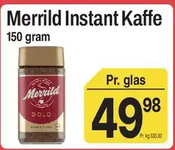 ABC Lavpris Merrild Instant Kaffe tilbud