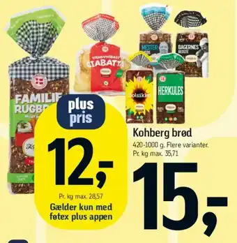 Føtex Kohberg brød tilbud