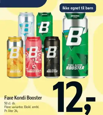 Føtex Faxe Kondi Booster tilbud