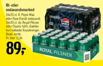 Føtex Øl- eller sodavandsmarked tilbud