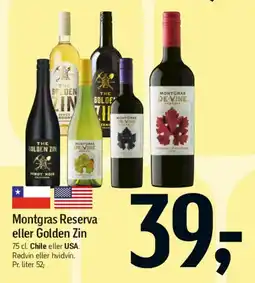 Føtex Montgras Reserva eller Golden Zin tilbud