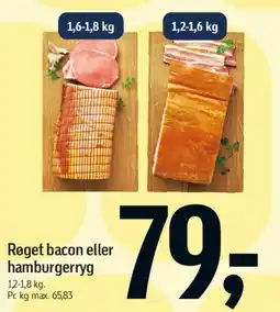 Føtex Røget bacon eller hamburgerryg tilbud