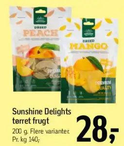 Føtex Sunshine Delights tørret frugt tilbud