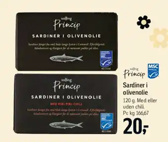 Føtex Sardiner i olivenolie tilbud