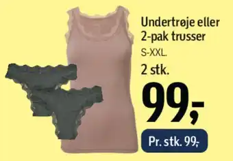 Føtex Undertrøje eller 2-pak trusser tilbud