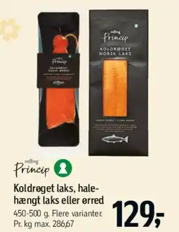 Føtex Koldrøget laks, halehængt laks eller ørred tilbud