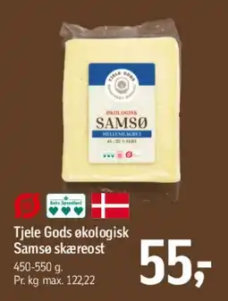 Føtex Tjele Gods økologisk Samsø skæreost tilbud