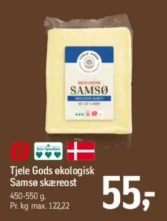 Føtex Tjele Gods økologisk Samsø skæreost tilbud
