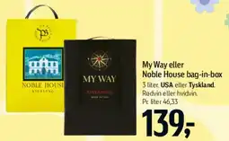 Føtex My Way eller Noble House bag-in-box tilbud