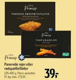 Føtex Panerede rejer eller rødspættefileter tilbud