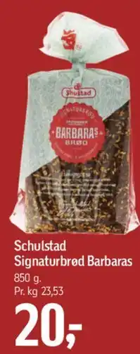 Føtex Schulstad Signaturbrød Barbaras tilbud