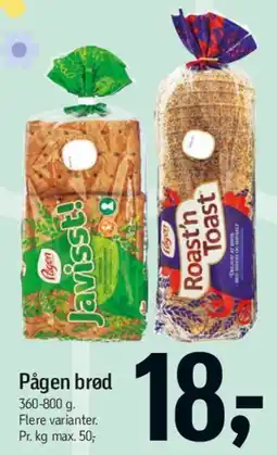 Føtex Pågen brød tilbud