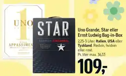 Føtex Uno Grande, Star eller Ernst Ludwig Bag-in-Box tilbud
