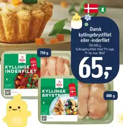 Føtex Dansk kyllingebrystfilet eller -inderfilet tilbud