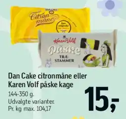 Føtex Dan Cake citronmåne eller Karen Volf påske kage tilbud