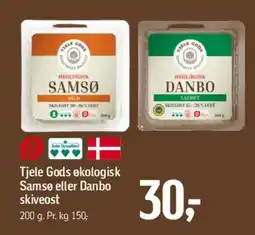 Føtex Tjele Gods økologisk Samsø eller Danbo skiveost tilbud