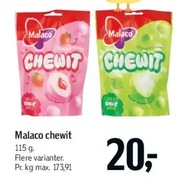 Føtex Malaco chewit tilbud