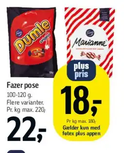 Føtex Fazer pose tilbud