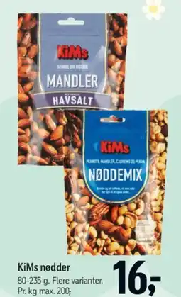 Føtex KiMs nødder tilbud