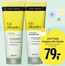 Føtex Go Blonder - Lightening Shampoo / Conditioner tilbud