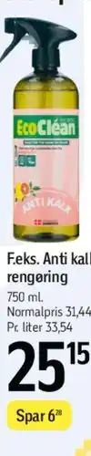Føtex EcoClean Anti kalk rengøring tilbud