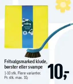 Føtex Fritvalgsmarked klude, børster eller svampe tilbud
