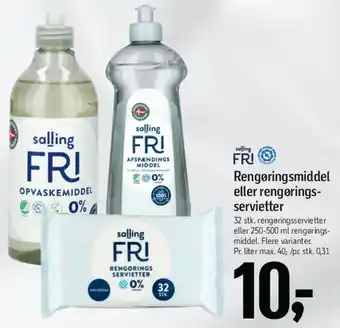 Føtex Rengøringsmiddel eller rengøringsservietter tilbud