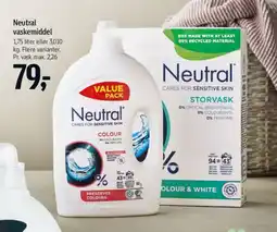 Føtex Neutral vaskemiddel tilbud